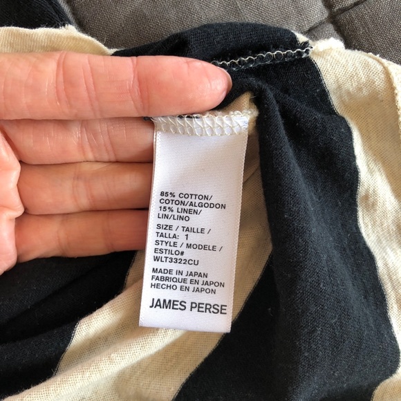 James Perse Bar Stripe Tee - Picture 5 of 5